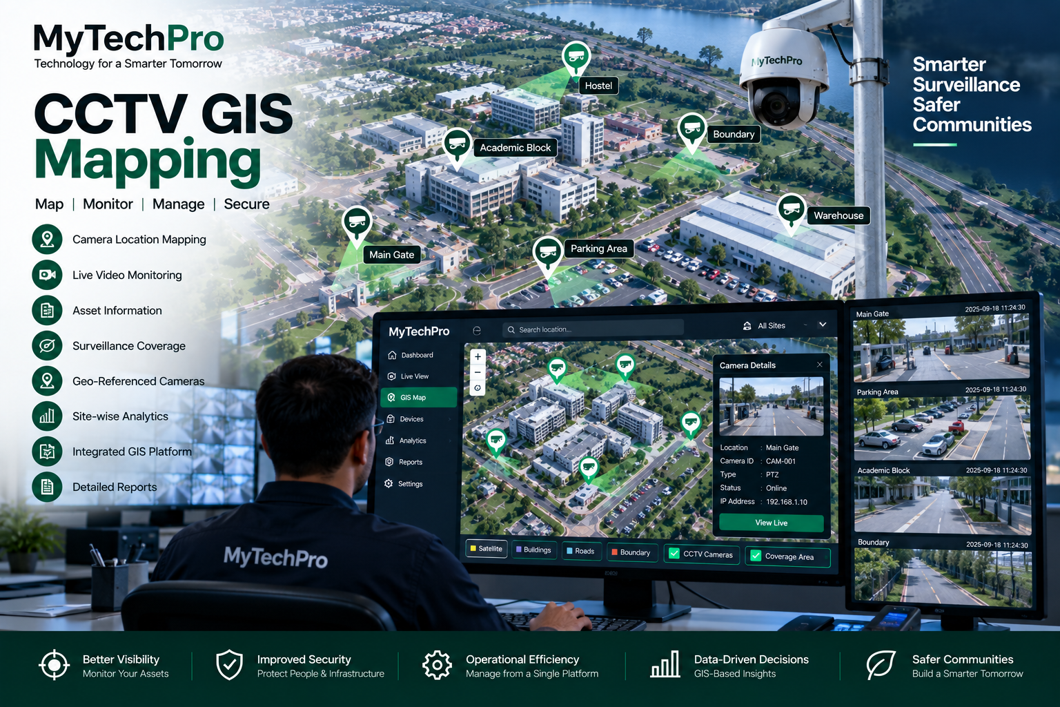 CCTV GIS Mapping and Surveillance Monitoring