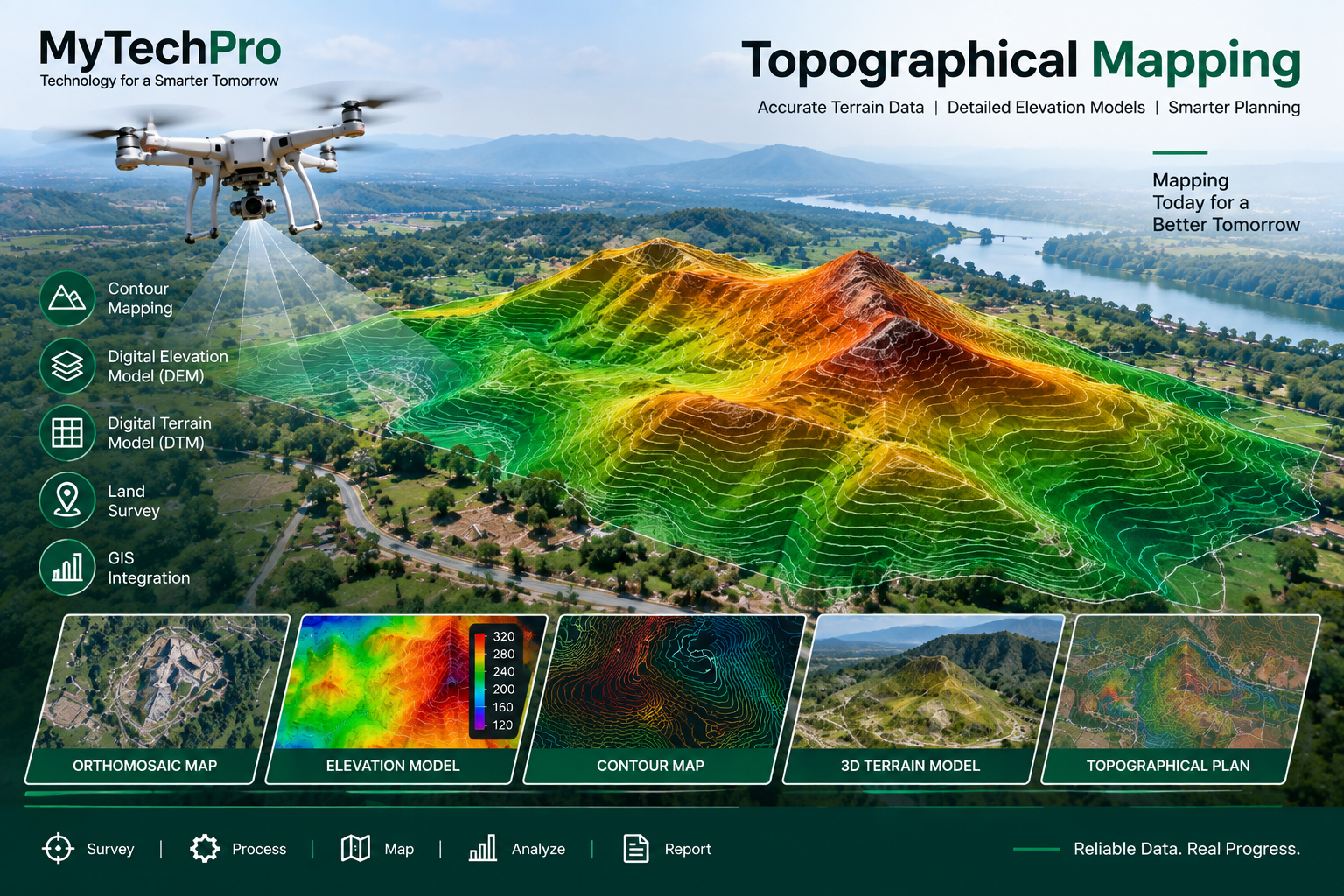 GIS Spatial Data and Topographical Mapping